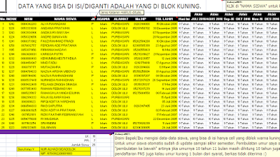 isi data siswa di aplikasi nilai rapor