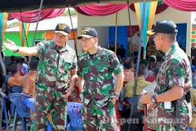 Asops Panglima TNI dan Asops Dankormar tinjau Latihan pam VVIP di Lampung (Foto: Dispen Kormar)