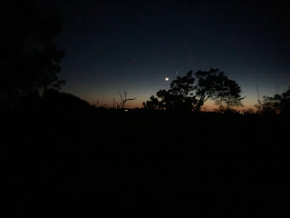 The final light of the day at Bald Bluff