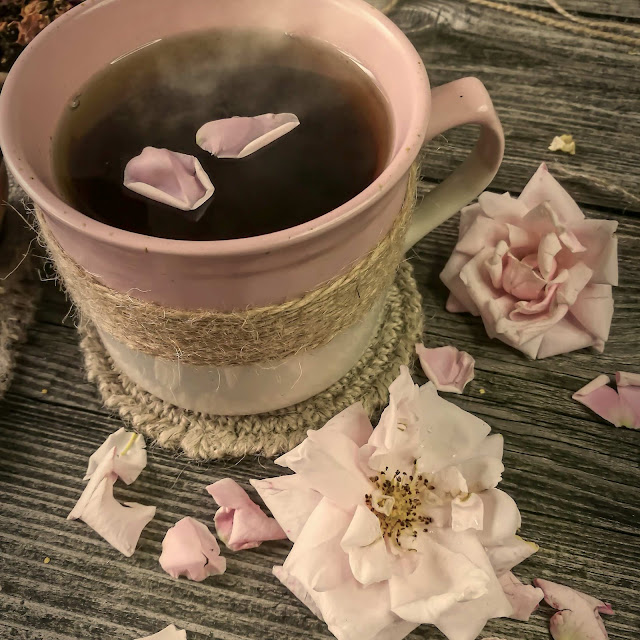 розовый ферментированный час, травяной натуральный чай ручной работы