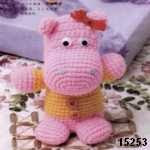 patron gratis hipopotamo amigurumi, free pattern amigurumi hippo 