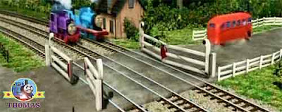 Bertie the bus Thomas Edward the tank engine and Charlie train setoff on there high speed adventure