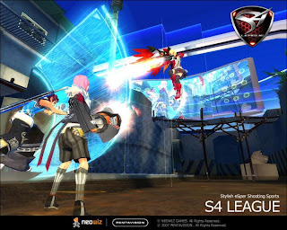 S4 League is a 3d Sci Fi Shooter with a Third Person view and a techno beat. Play death match or touch down (capture the flag), matches and earn money to purchase new weapons, skills, cloths, and hair & face styles. S4 fast paced skill driven game where even beginners can defeat high level players