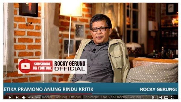 Kritiknya Dirindukan Pramono Anung, Rocky Gerung: Menandakan PDIP Beroposisi dengan Jokowi