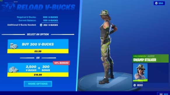 تم تمكين ميزة إعادة تحميل V-Bucks في ألمانيا