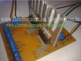 Ponte H com L298 http://eletronicaemcasa.blogspot.com.br/