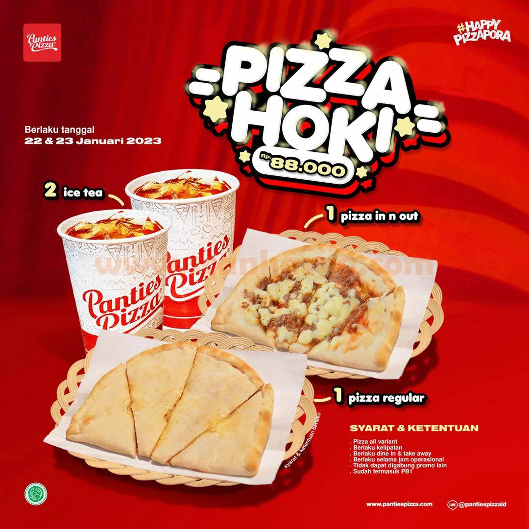 Promo Panties Pizza Imlek - Paket Pizza Hoki hanya Rp. 88.000