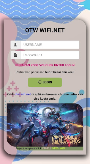 Login Page mikrotik responsif ringan || ahb template versi 3.2