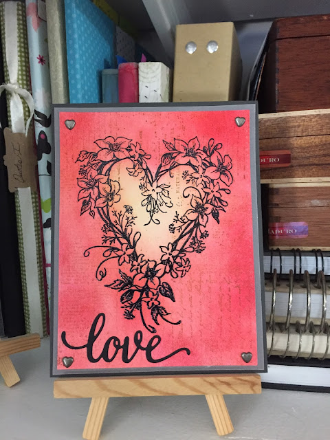 Inked Inspirations: Distress Ink Love Card