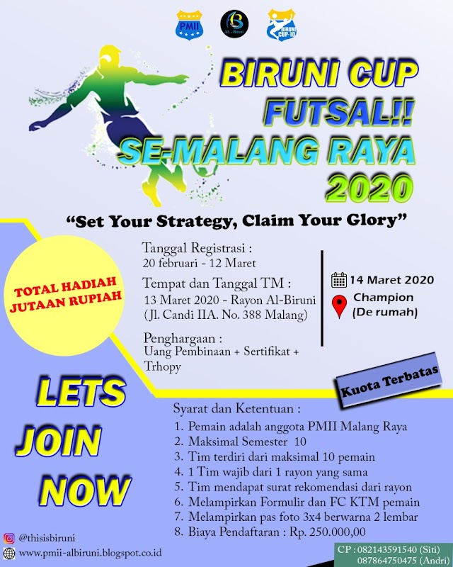 BIRUNI CUP FUTSAL SE MALANG RAYA