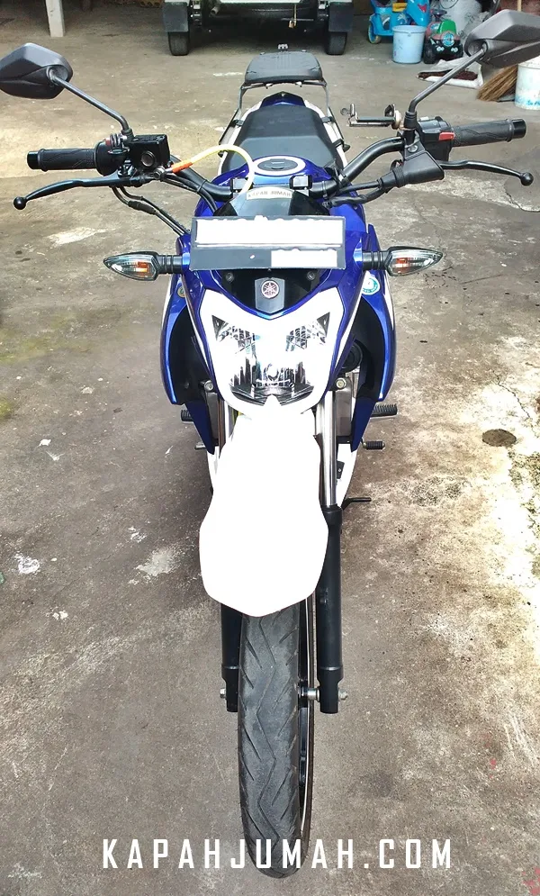 Review Memakai New Vixion Modif Supermoto Jarak Jauh