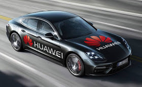 Huawei smartphone driven car