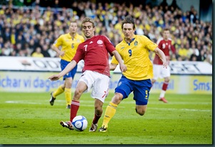 Fotboll, VM-kval, Sverige - Danmark
