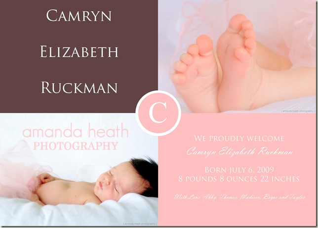 birth annc (precious) blog