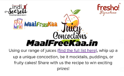 Juice Recipe Contest & Win Exciting Prizes Rs 10000