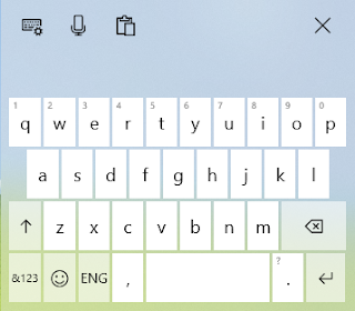 Narrow layout (one-handed) keyboard in Windows 10