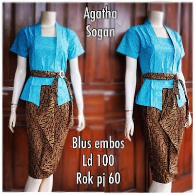 Kebaya Batik Sogan Agatha Db-5305 