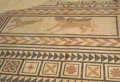 postal, Medinaceli, mosaico romano