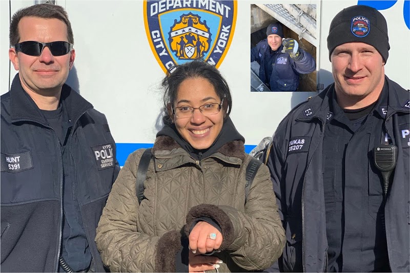 Policías recuperan anillo de compromiso que se le cayó en alcantarilla a una dominicana en el Alto Manhattan