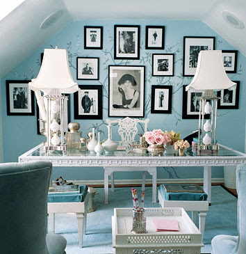 Blue interior design