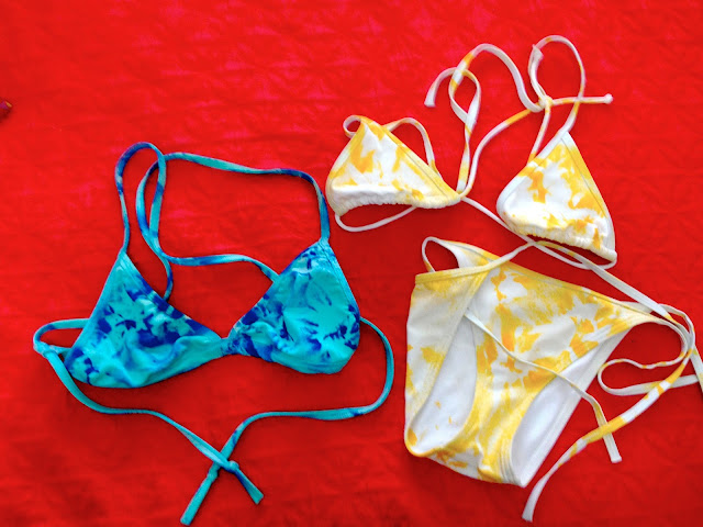 bikini revamp, bikini diy, tie dye bikini, diy tie dye, diy bikini tie dye, sei tumble dye, bikini crafts, old bikinis, revamp old bikinis, do it yourself, bikini crafts