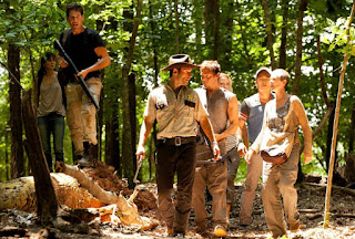 Group of 'The Walking Dead' characters in the woods