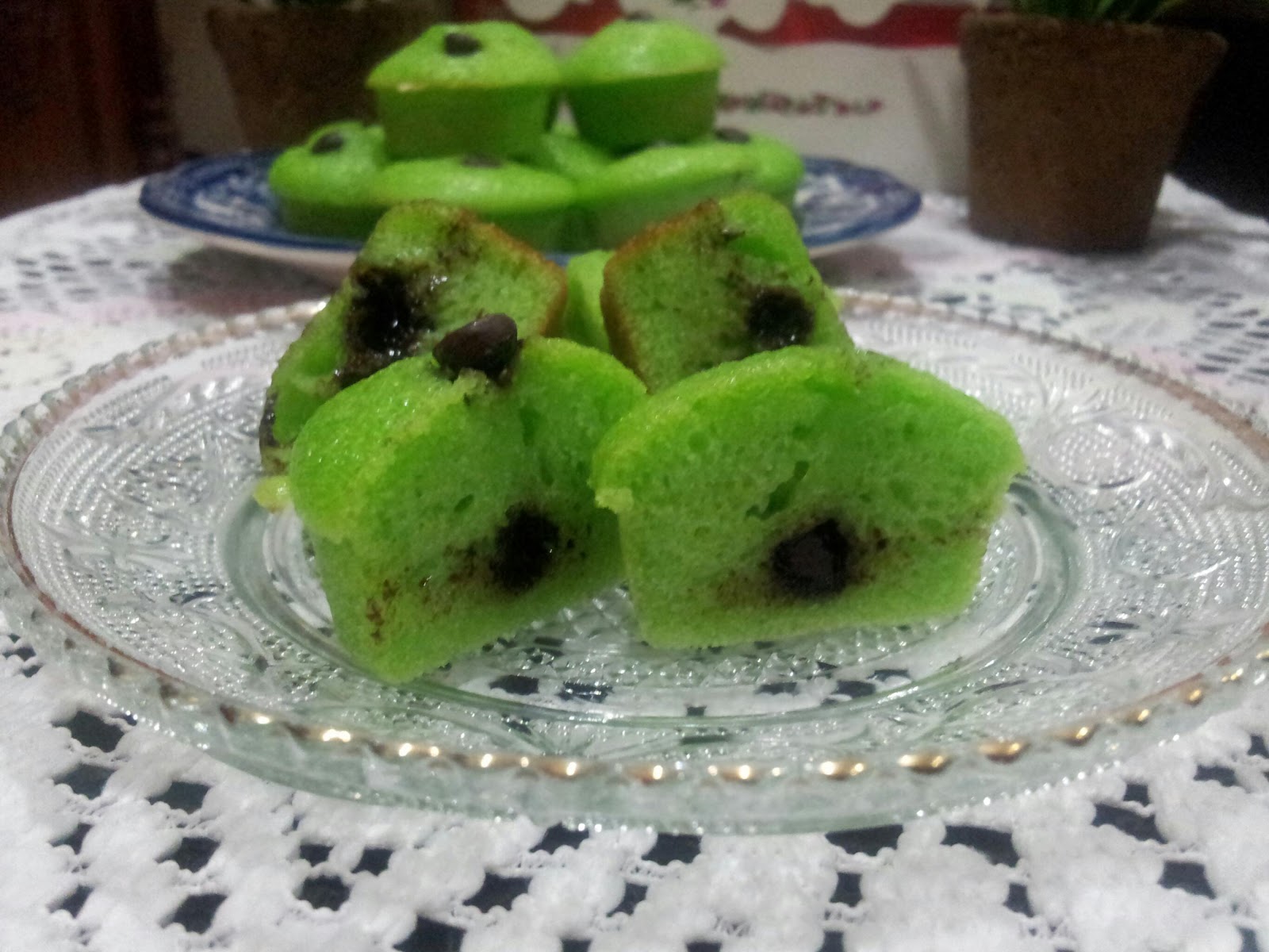 DUHAI HATI: Kuih Pukis Pandan Coklat