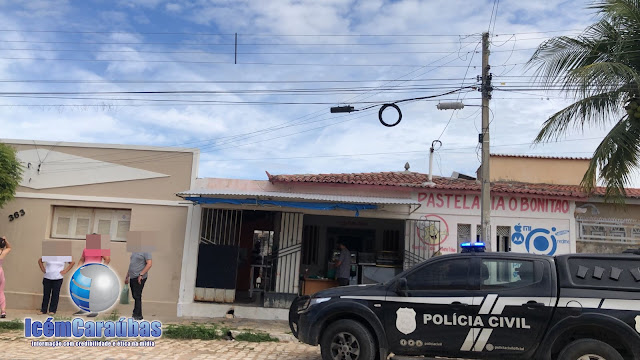 Bandidos armados assaltam pastelaria no Bairro Sebastião Maltêz em Caraúbas