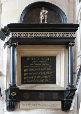 Memorial to Osbert Parsley, in Norwich Cathedral