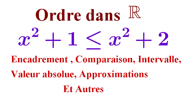 exercice corrigés ordre dan R