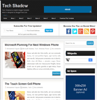 Technical school Shadow Blogger Template/Theme