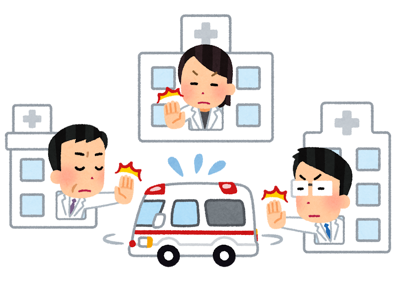 病院をたらい回しになる救急車のイラスト かわいいフリー素材集 いらすとや 病院をたらい回しになる救急車のイラスト かわいいフリー素材集 いらすとや