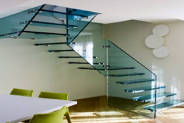 glass stairs