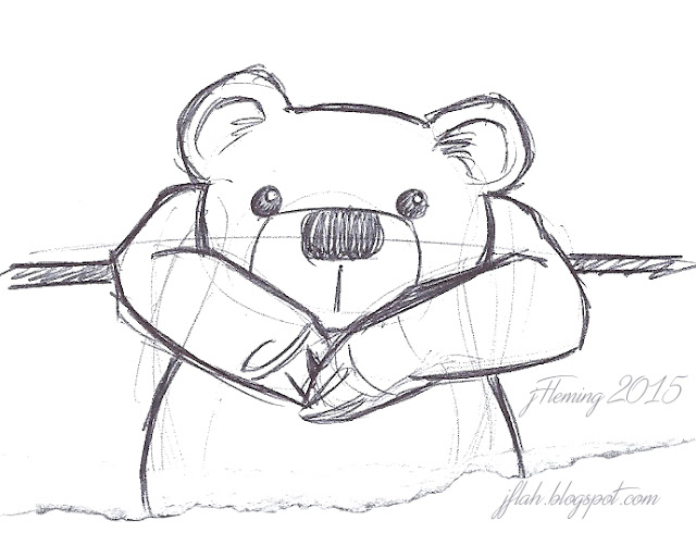 Cute Bear sketch - JFleming 2015
