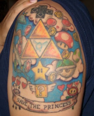 40 Geeky Video Game Tattoos