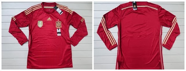 New Kits Jersey Spanyol Home Longsleeve World Cup 2014