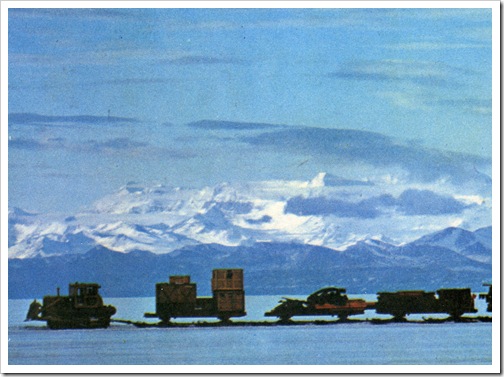 Supply train heading to Scott Base