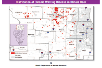 CWD Map of Illinois Reprots