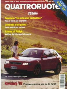 Quattroruote 492 - Ottobre 1996 | ISSN 0035-5917 | TRUE PDF | Mensile | Motori | Prove su Strada | Automobili | Listino Prezzi
Quattroruote è una rivista mensile italiana di automobilismo, fondata dall'imprenditore marchigiano Gianni Mazzocchi nel febbraio 1956, con l'obiettivo di creare una rivista per il «guidatore medio», ben presto divenuta la più venduta in Italia nel suo genere. Negli anni ha esteso la sua diffusione, stringendo accordi con diverse testate internazionali, in nazioni quali Russia, Cina, Romania e nel 2007 in Inghilterra, inaugurando una partnership con Top Gear.