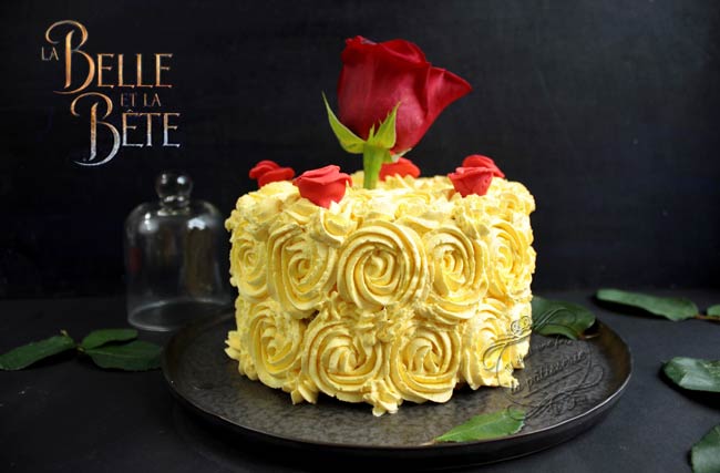 Gateau Princesse La Belle Et La Bete Rose Cake Disney Il Etait Une Fois La Patisserie