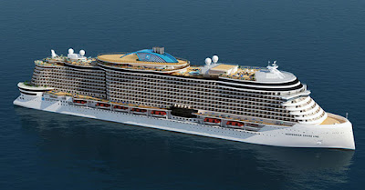 Artists Rendering of Norwegian Cruise Line's Leonard Class vessel expected in 2022