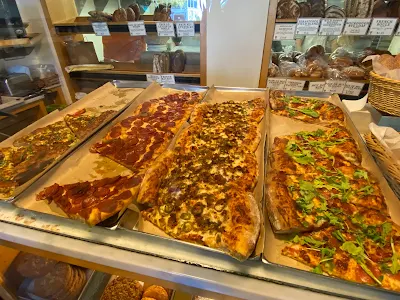 pizza selection at Model Bakery in Napa, California