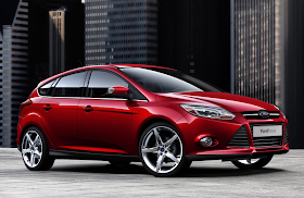 2011 Ford Focus hatchback red