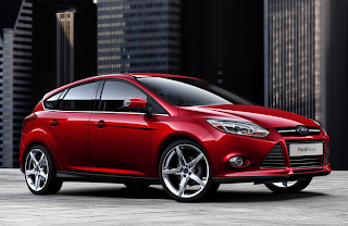 2011 Ford Focus hatchback red