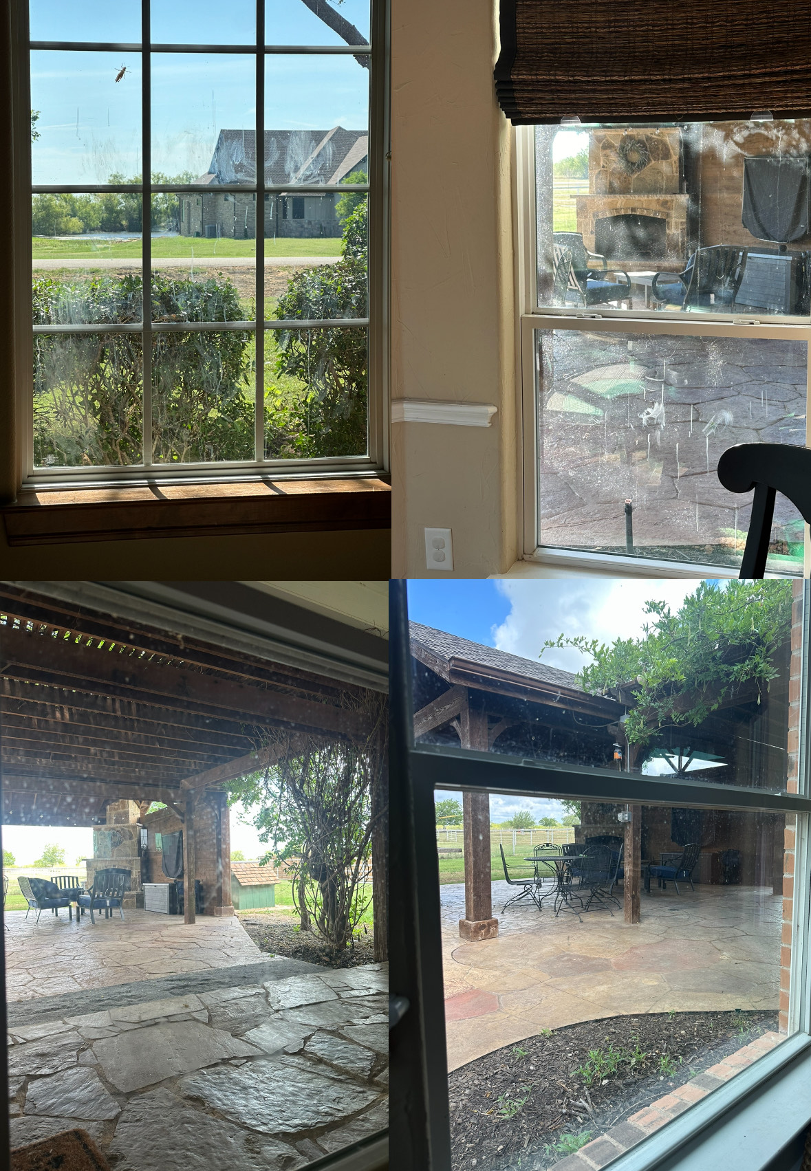 before photos of window cleaning services in denton