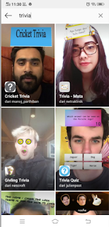 Trivia filter instagram | Cara mendapatkan Filter trivia Quiz instagram