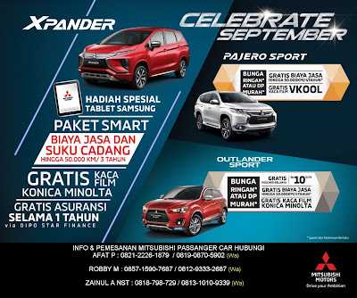 PROMO SEPTEMBER MITSUBISHI XPANDER 2018