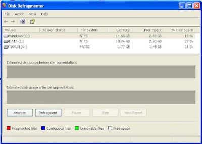 speed up pc from disk difregment 