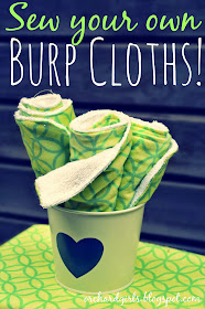 Easy DIY Burp Cloths