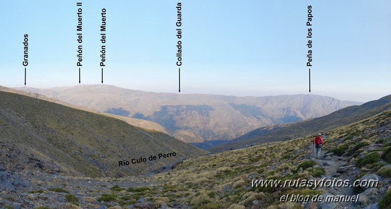 Puntal de Siete Lagunas desde Trevélez (Sierra Nevada)